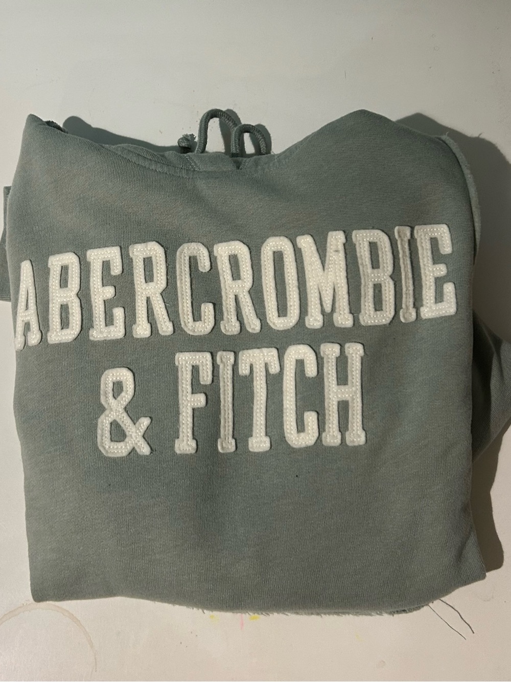 Hollister Wonan’s Sage Green Crewneck Sweatshirt with White Logo